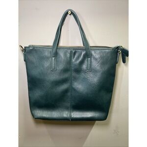 Joy Susan Brown Faux Leather, Fabric Lined Bag, Vegan Leather